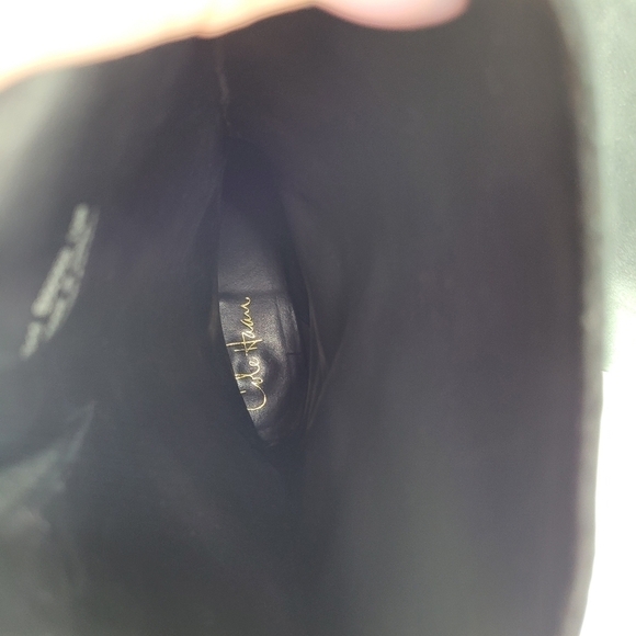 Cole Haan nike air technology brass buckle distressed black leather boot 10 - Picture 10 of 14